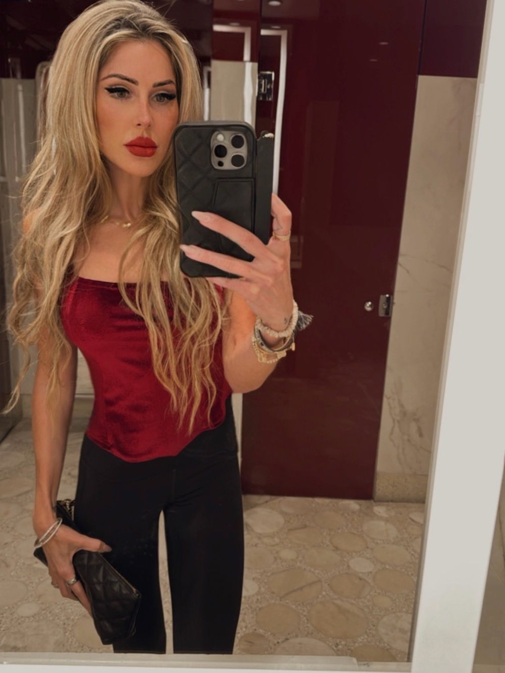Vintage Velvet Red Corset Shape Tank Top Red Date Night Going Out Top